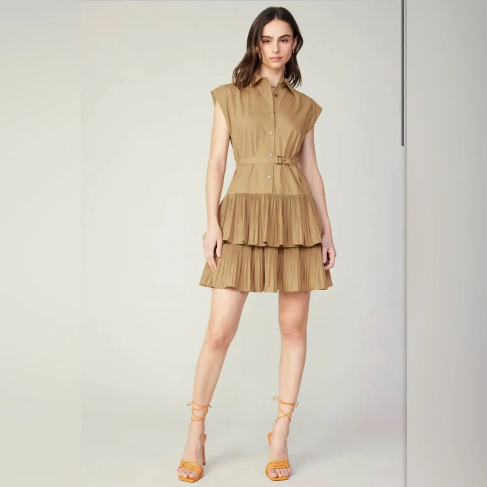 Current air latte beige Berlin mini dress